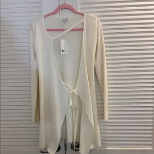 Cream Long Sleeve Cardigan